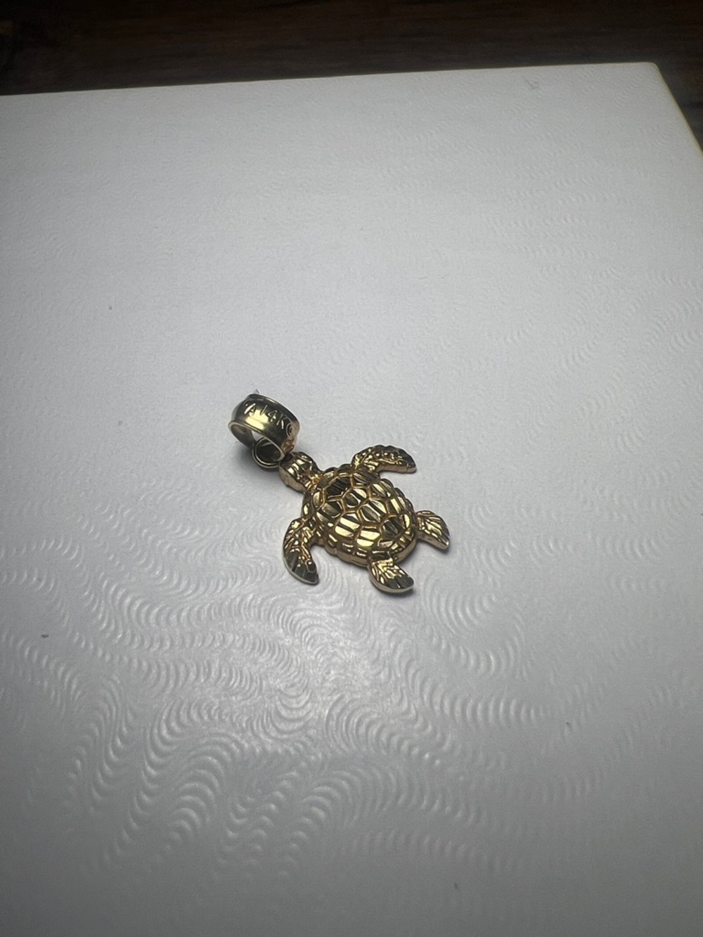 14kt Gold Turtle Pendant Charm